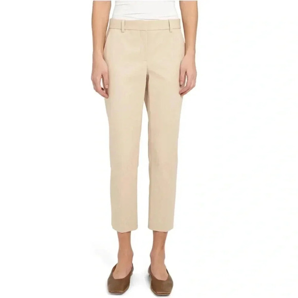 Theory Cotton Twill Treeca Pants Size 6 - Picture 1 of 8